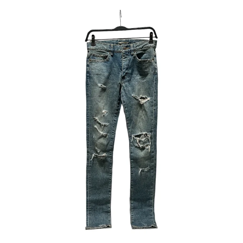 SAINT LAURENT/Skinny Pants/26/Denim/BLU/RIPPED JEANS