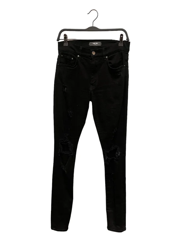 AMIRI///Skinny Pants/29/Plain/Cotton/BLK//W [Designers] Design/Ripped Skinnies