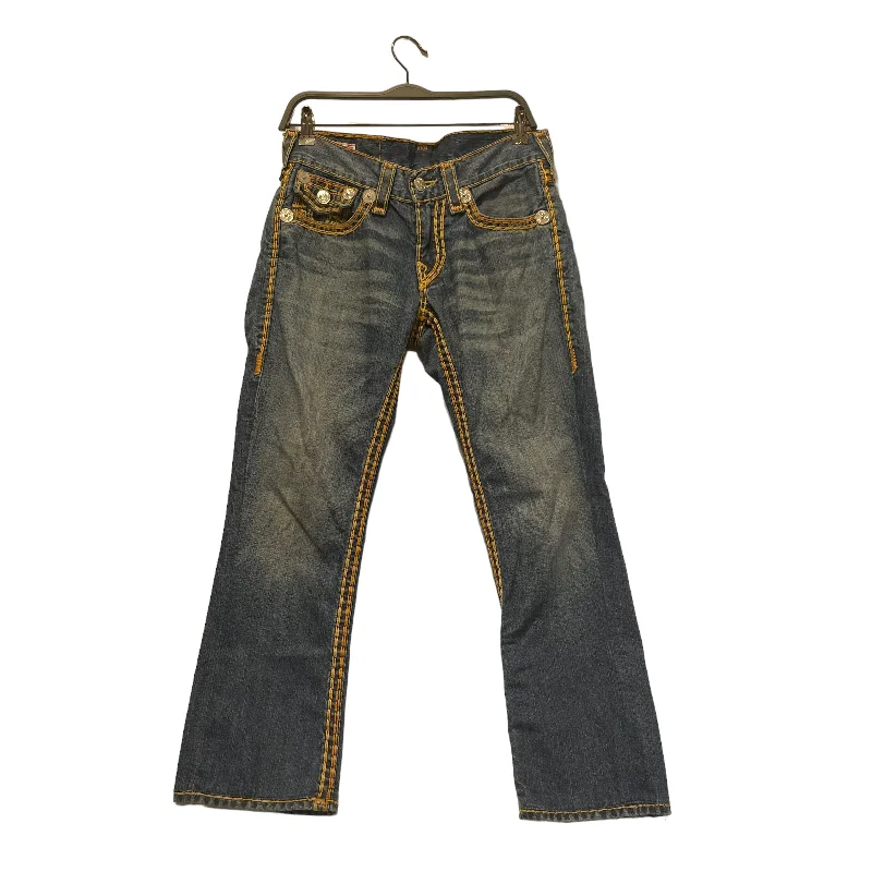 TRUE RELIGION/Bottoms/29/Cotton/BLU/YELLOW STITCH