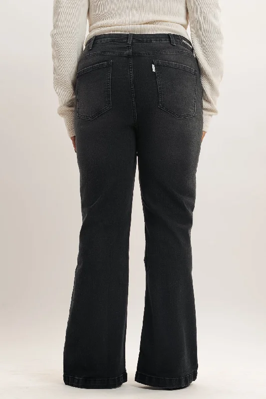 Black Bootcut Curve Jeans