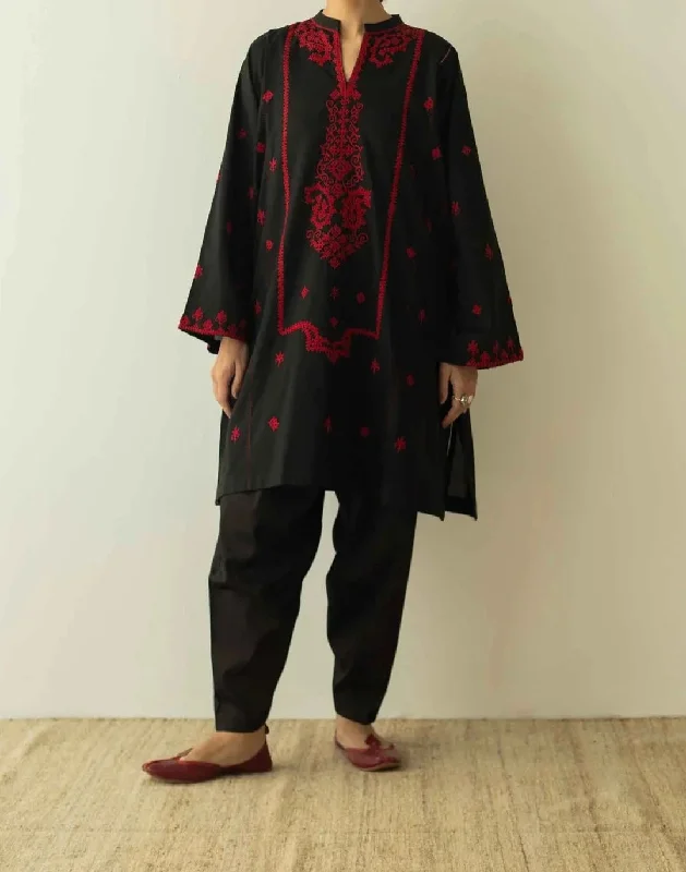 Grace W450-Embroidered 2pc khaddar dress