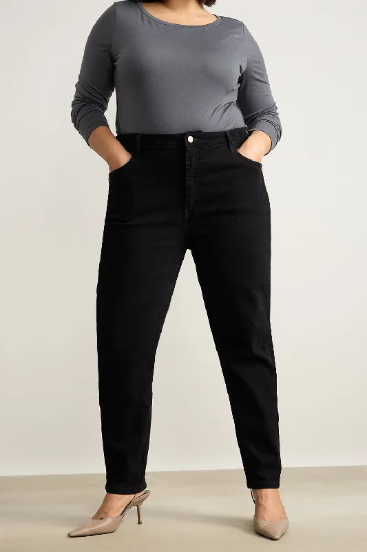 Curve Jet Black Skinny Jeans