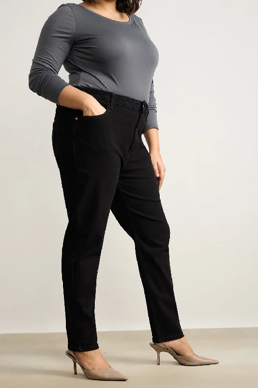 Curve Jet Black Skinny Jeans