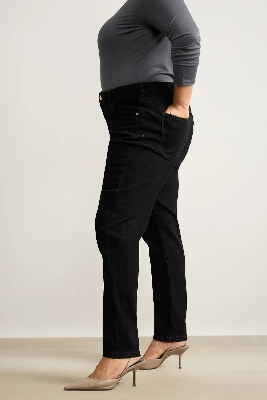 Curve Jet Black Skinny Jeans