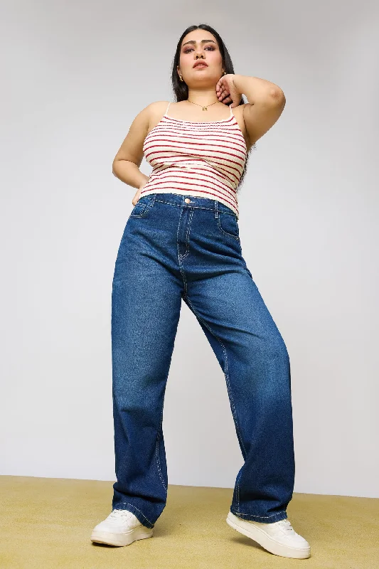 Perennial Blue Straight Leg Jeans