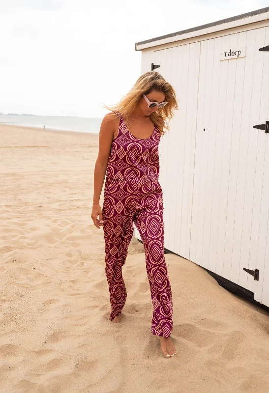 Purple Patterned Telio Pants