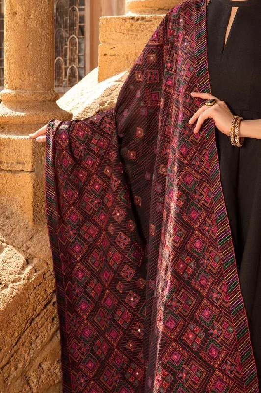 Sarinnah Premium D74-Luxury Formal Heavy Embroidered Karandi Shawl.