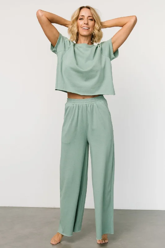 Wren Top + Pants Set | Sage