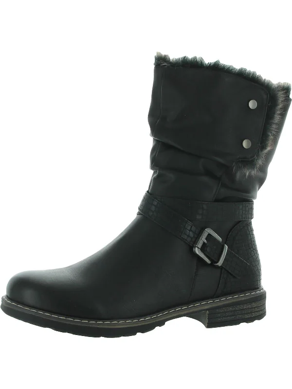 Bailey Womens Leather Cold Weather Winter Boots