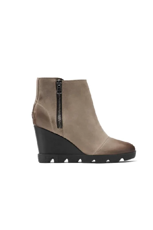 Joan Uptown Zip Bootie In Khaki,black