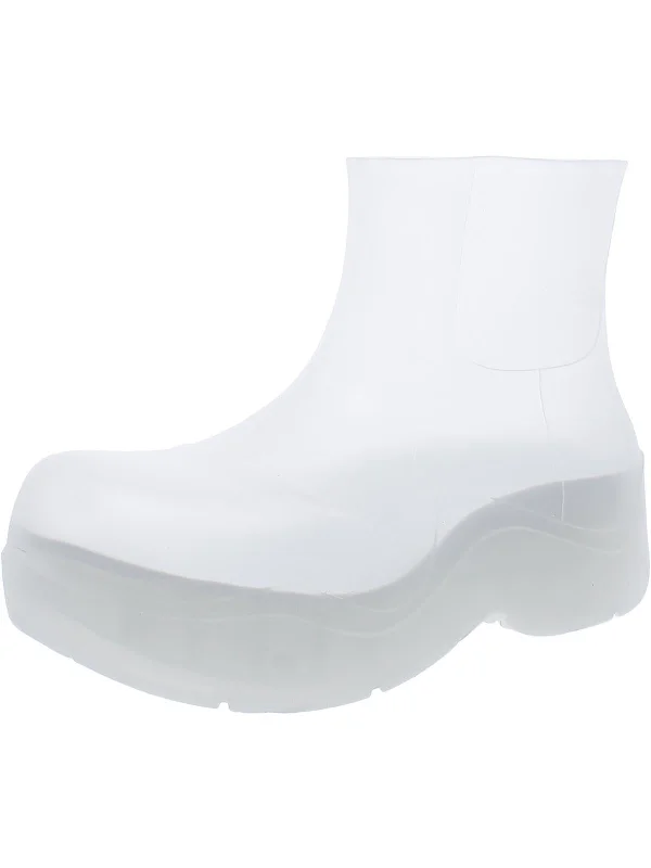 The Puddle Boot Womens Rubber Padded Insole Rain Boots