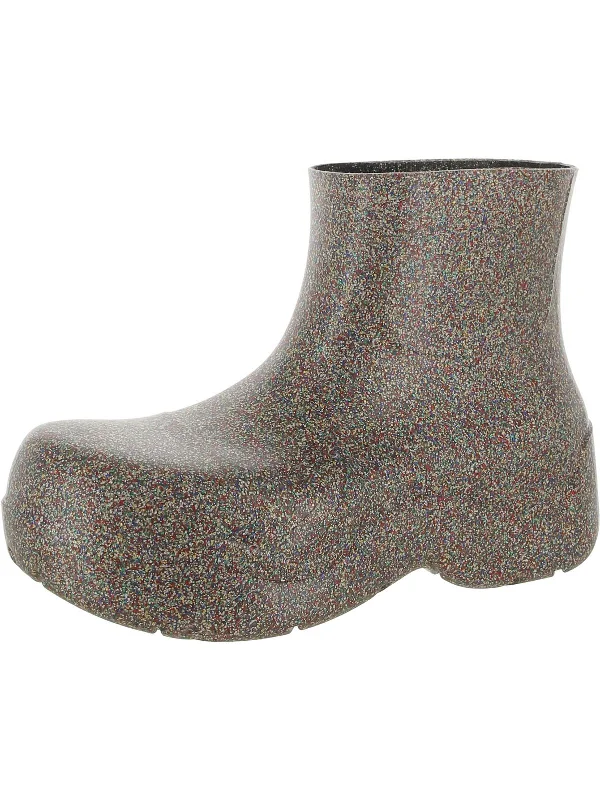 The Puddle Womens Waterproof Glitter Rain Boots