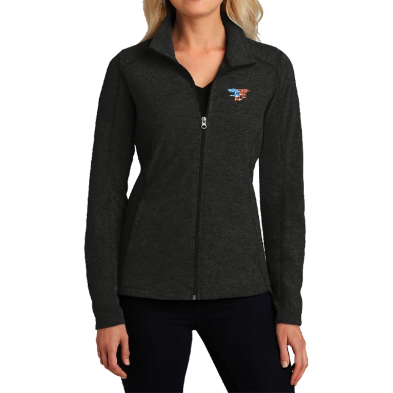 Ladies Trident Flag Microfleece Full Zip Jacket