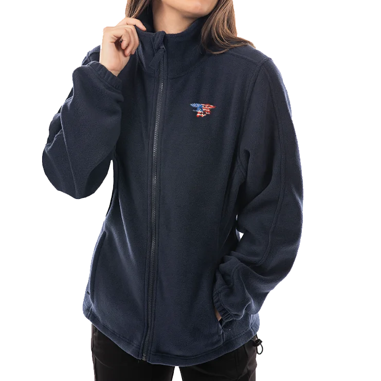 Ladies Trident Flag Polar Fleece Full Zip Jacket