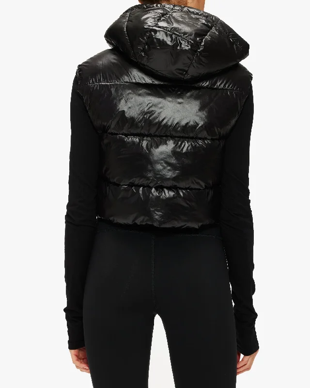 Spiritual Gangster Stella Cropped Puffer Vest