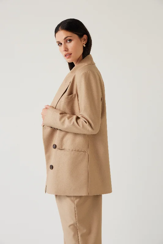 Dove Blazer | Sand Beige