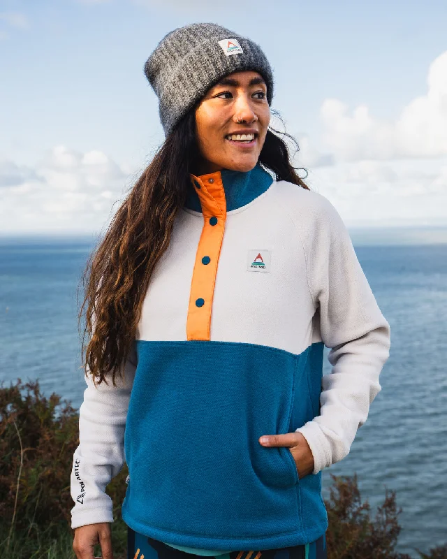 Women's Snowdrop Recycled Polartec® Fleece - Corsair/ Vintage White