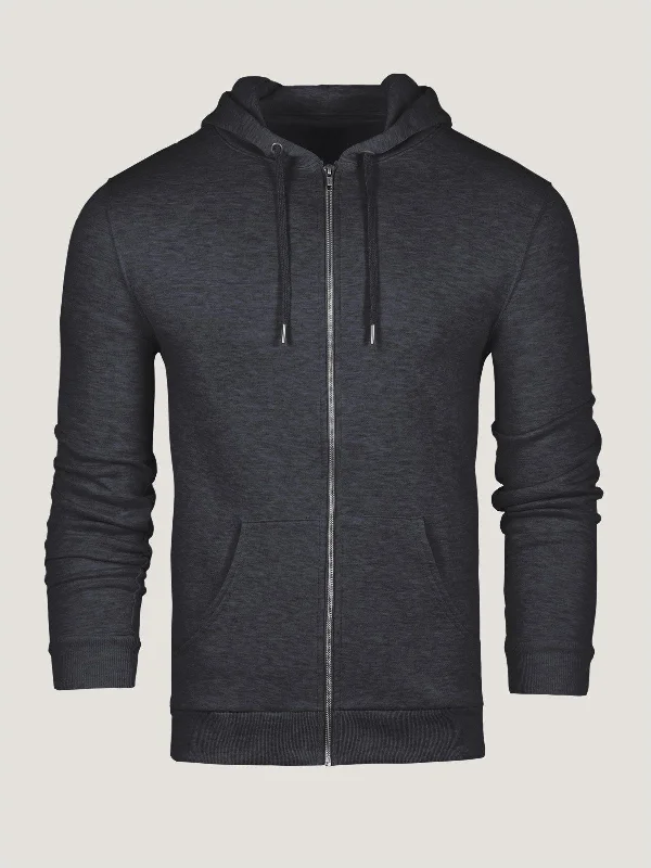 Charcoal Zip-Up Hoodie