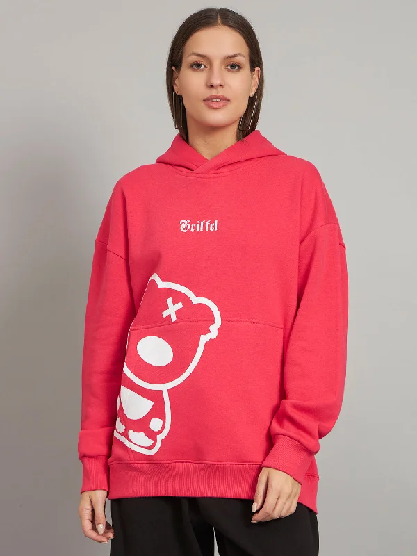 Teddy Print Oversized Sweatshirt