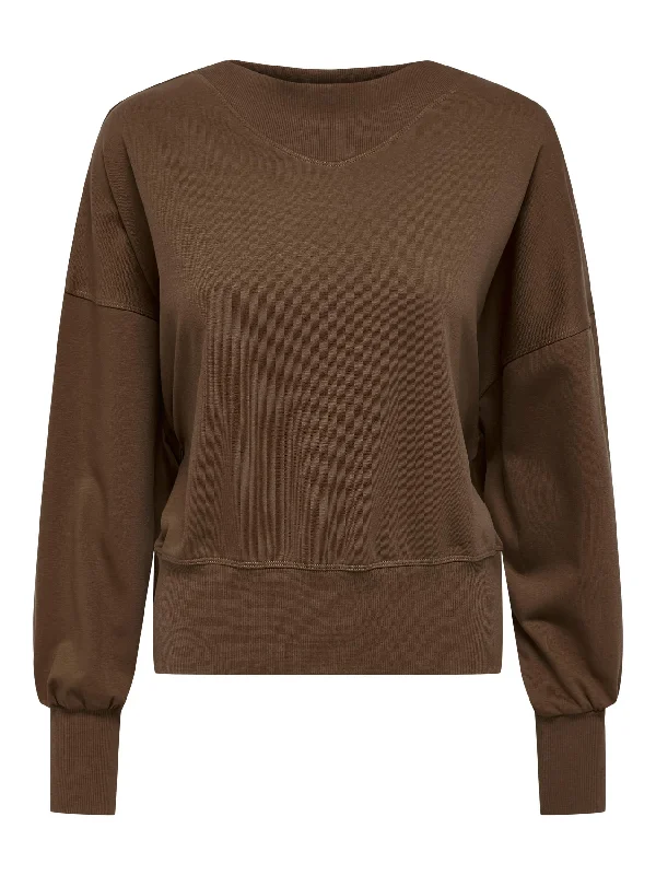 Jacqueline De Yong GIANNA Sweatshirt -BROWN