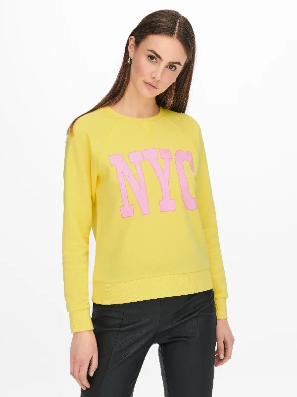 Jacqueline De Yong VENUS Sweatshirt -YELLOW