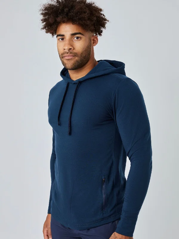 Navy Performance Pullover Hoodie