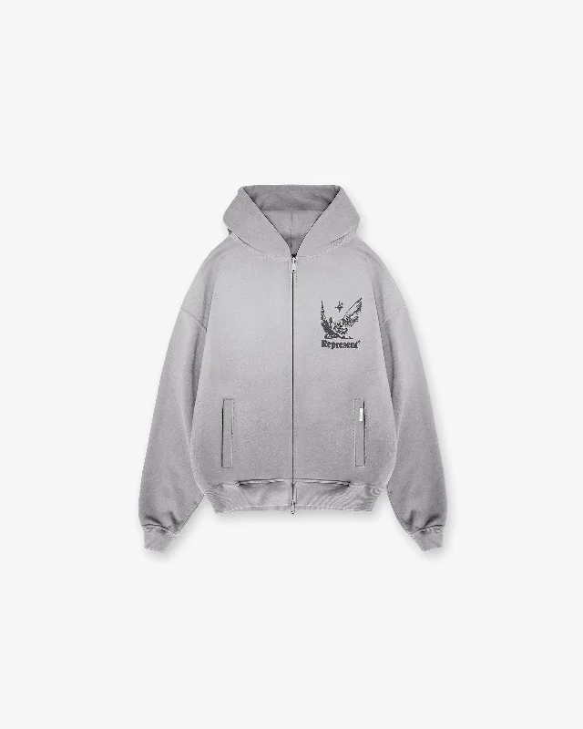 Spirits Of Summer Zip Hoodie - Mist