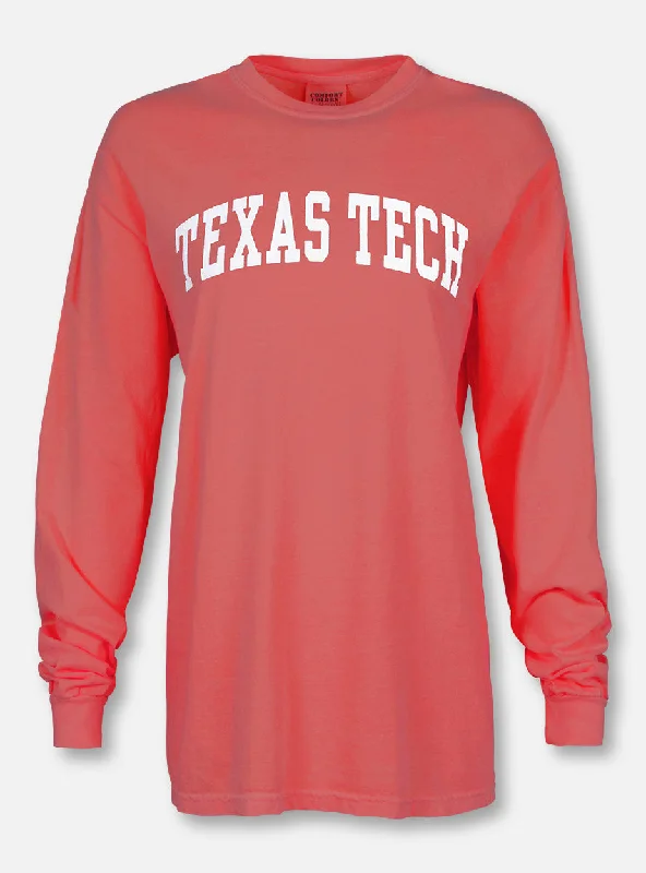 Texas Tech Red Raiders Classic Arch in White Long Sleeve T-Shirt