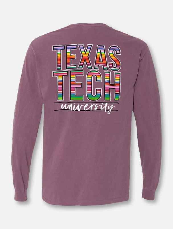 Texas Tech Red Raiders Stacked ""Baja Blanket"" Long Sleeve T-Shirt