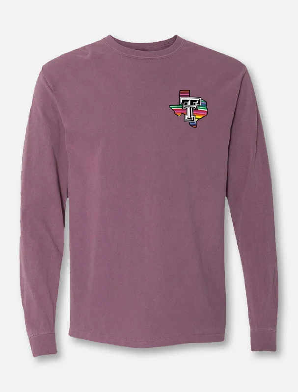 Texas Tech Red Raiders Stacked ""Baja Blanket"" Long Sleeve T-Shirt