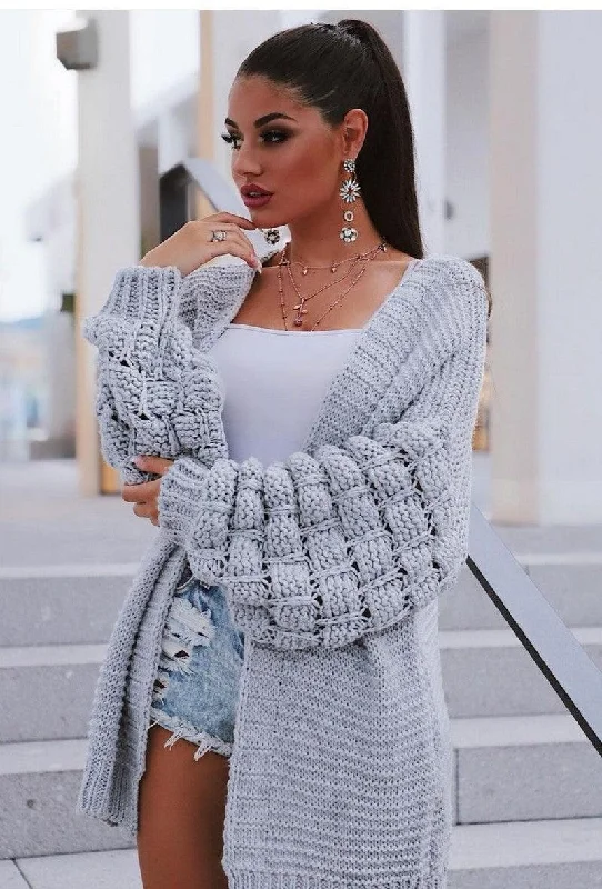 Amara Puff Sleeve Cardigan