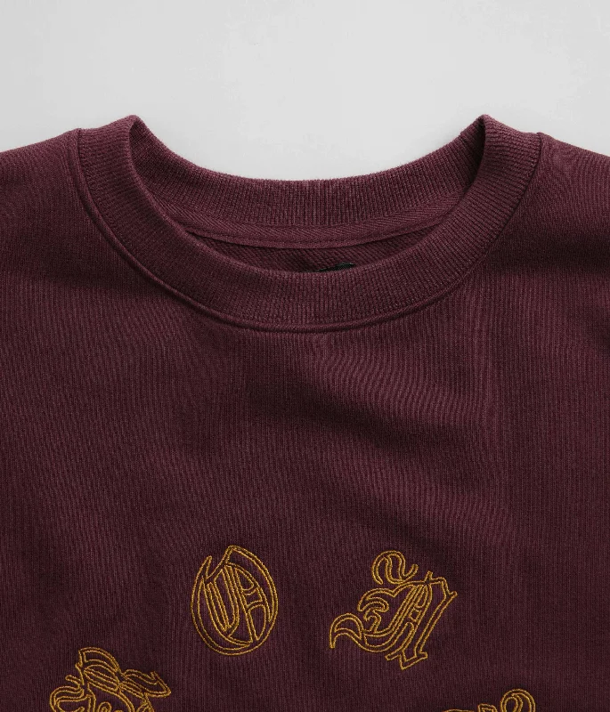 Bronze 56K Old E Circle Crewneck Sweatshirt - Burgundy