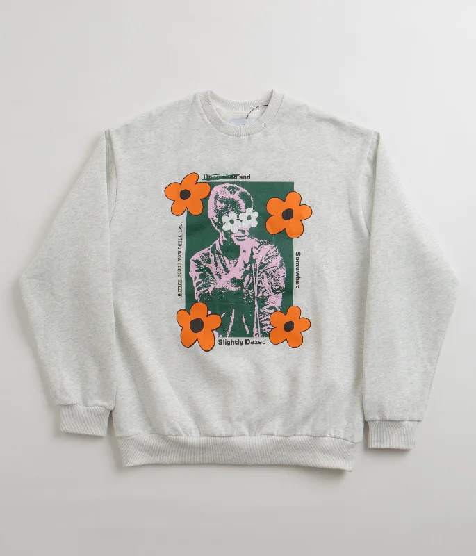 Butter Goods Dazed Crewneck Sweatshirt - Ash Grey