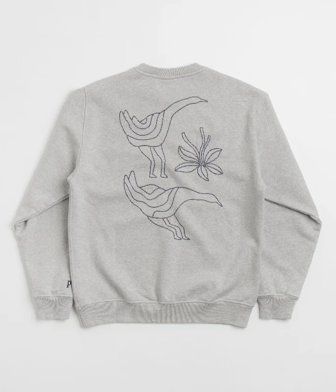 by Parra Duck Attack Crewneck Sweatshirt - Heather Grey