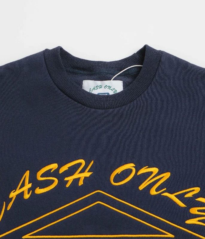 Cash Only Bank Crewneck Sweatshirt - Deep Navy