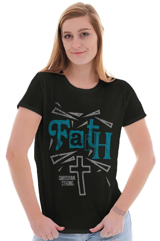 Faith And Cross Ladies T Shirt