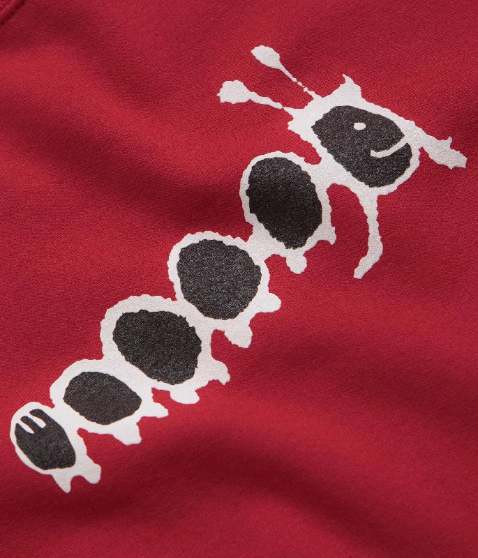 Frog Caterpillar Crewneck Sweatshirt - Red