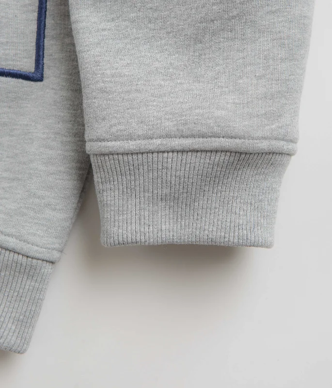 Helas Negative Crewneck Sweatshirt - Grey / Navy