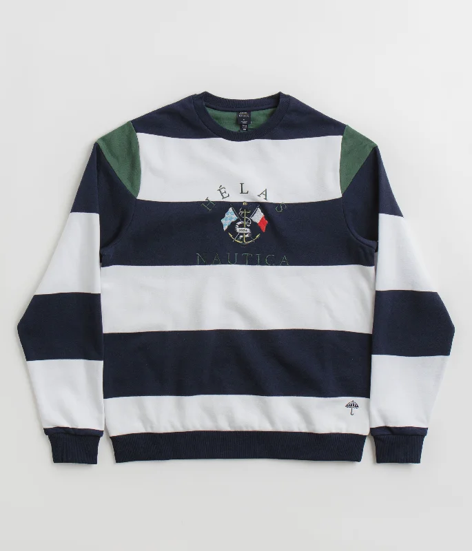 Helas x Nautica Crewneck Sweatshirt - Navy / White