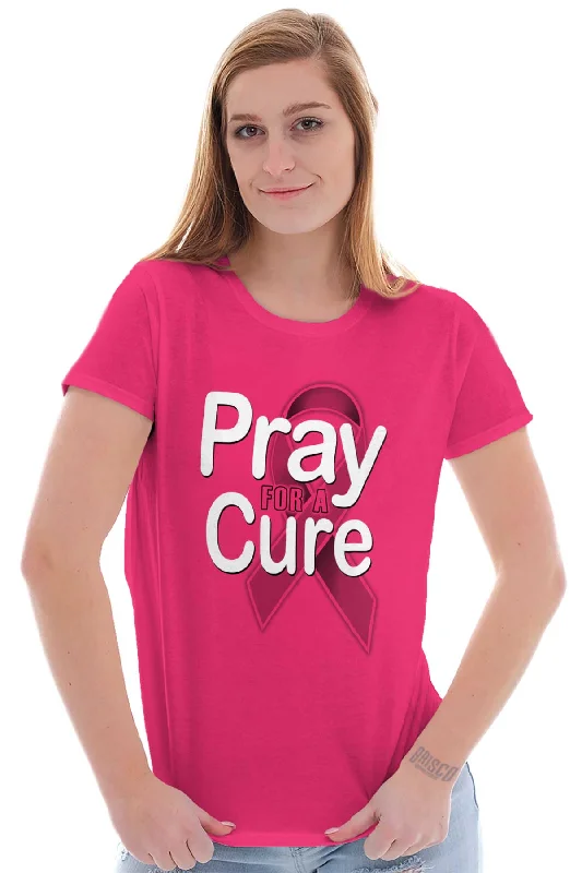 Hope For A Cure Ladies T Shirt