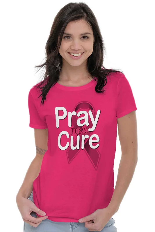 Hope For A Cure Ladies T Shirt