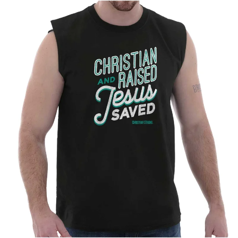 Jesus Saved Me Sleeveless T Shirt