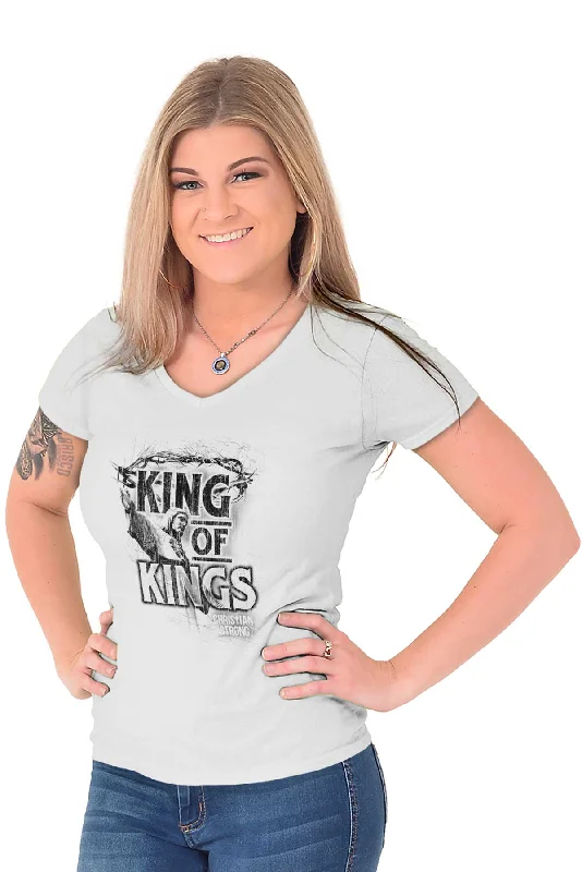 King of Kings Junior Fit V-Neck T-Shirt