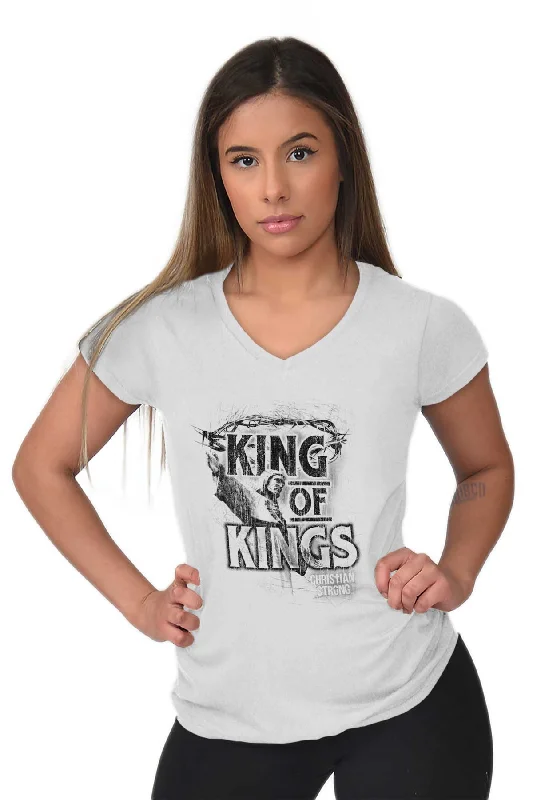 King of Kings Junior Fit V-Neck T-Shirt