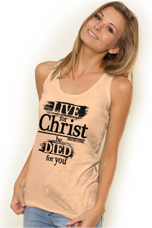 Live For Christ Racerback Tank