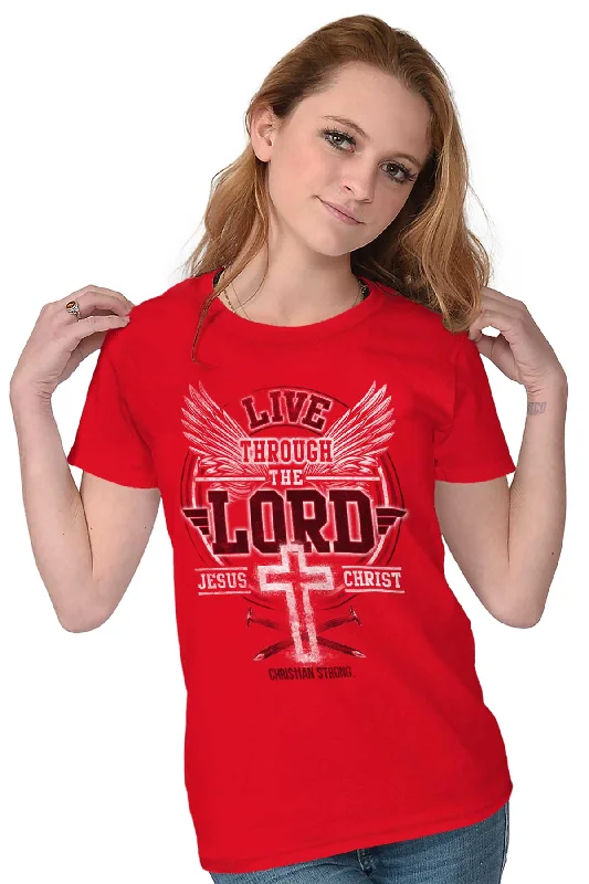 Through the Lord Ladies T Shirt