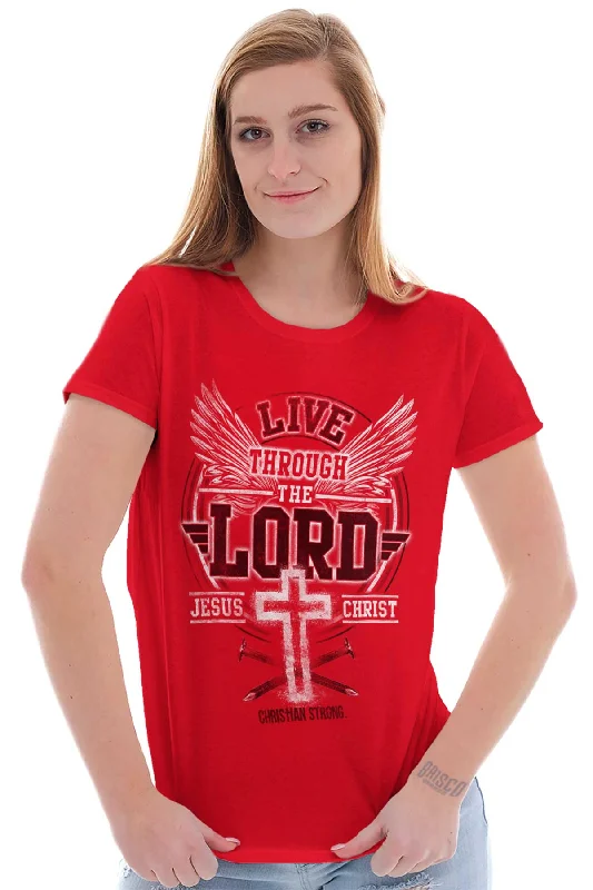 Through the Lord Ladies T Shirt