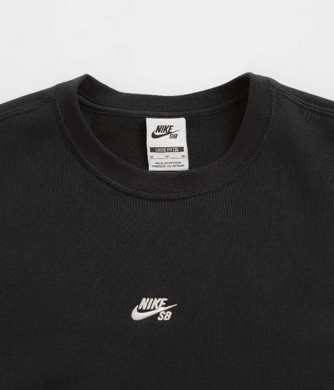 Nike SB Essential Logo Crewneck Sweatshirt - Black / White