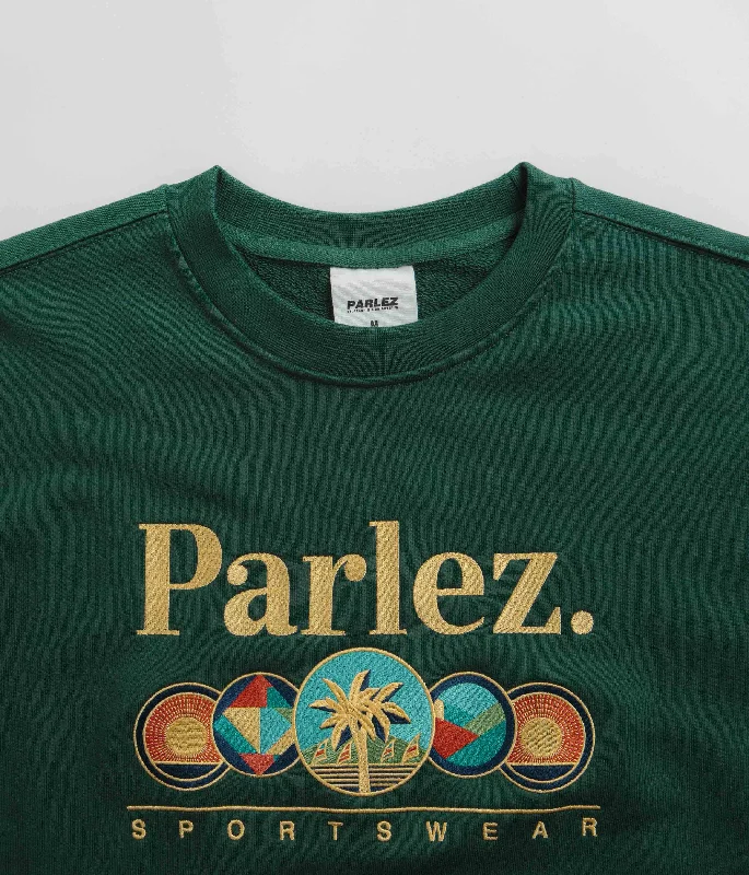 Parlez Reefer Crewneck Sweatshirt - Deep Green