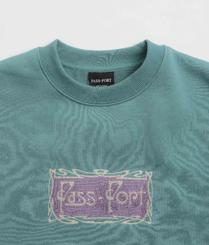 Pass Port Plume Crewneck Sweatshirt - Washed Out Teal